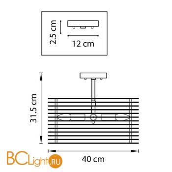 Потолочный светильник Lightstar Zeta 728043 - Схема