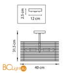 Потолочный светильник Lightstar Zeta 728043 - Схема