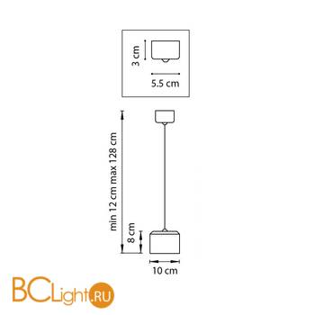 Подвесной светильник Lightstar Zolla 590067+213917 4000K 780Lm - Схема