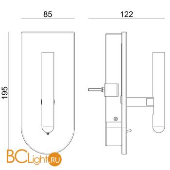 Бра Linea Light 1Night 8637 - Схема