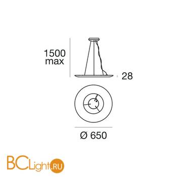 Подвесной светильник Linea Light 2Nights 7981 - Схема
