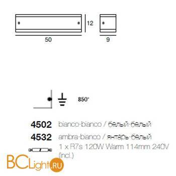 Бра Linea Light Classic collection 4532 - Схема