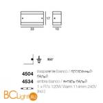 Настенный светильник Linea Light Ambra 4534 - Схема