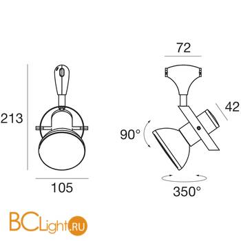 Светильник для струнной системы Linea Light Andromeda TR4303-48 - Схема
