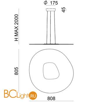 Подвесной светильник Linea Light Antigua 90349 - Схема
