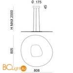 Подвесной светильник Linea Light Antigua 90349 - Схема