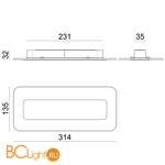 Настенный светильник Linea Light Antille 8882 - Схема
