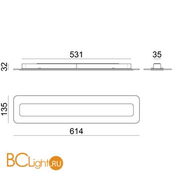 Настенный светильник Linea Light Antille 8885 - Схема