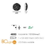 Настенно-потолочный светильник Linea Light Classic collection 4650 - Схема