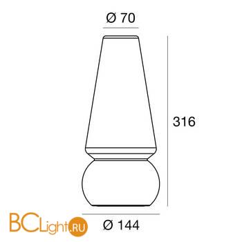 Настольная лампа Linea Light Baby Marge 15000 - Схема