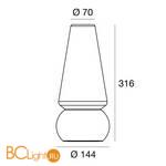 Настольная лампа Linea Light Baby Marge 15000 - Схема