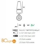 Напольный светильник Linea Light Marge 10001 - Схема