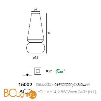 Настольная лампа Linea Light Mini Marge 15002 - Схема