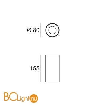 Потолочный светильник Linea Light Baton 59437 - Схема