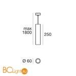 Подвесной светильник Linea Light Baton 64754N70 - Схема