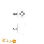 Потолочный светильник Linea Light Baton 64756W60 - Схема