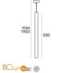 Подвесной светильник Linea Light Baton 64784W50 - Схема