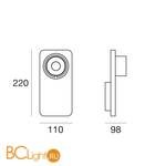 Настенный светильник Linea Light Beebo 7974 - Схема