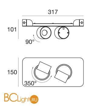 Светильник для струнной системы Linea Light Beebo 8442 - Схема