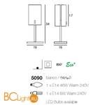 Настольная лампа Linea Light Modern collection 5090 - Схема