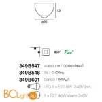 Потолочный светильник Linea Light Blog 349B601 - Схема
