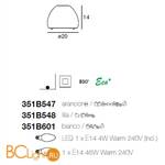 Настольная лампа Linea Light Blog 351B601 - Схема