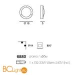 Настенно-потолочный светильник Linea Light Boat 6880 - Схема