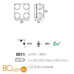 Потолочный светильник Linea Light Boll 5011 - Схема