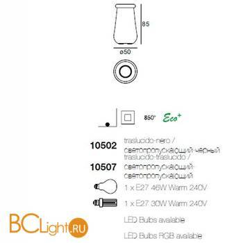 Напольный светильник Linea Light Boteri 10502 - Схема