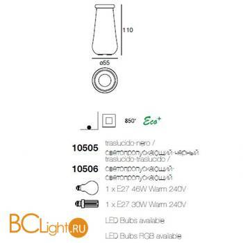 Напольный светильник Linea Light Boteri 10506 - Схема