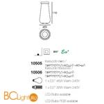 Напольный светильник Linea Light Boteri 10506 - Схема