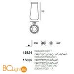 Садово-парковый фонарь Linea Light Boteri 15525 - Схема