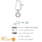 Напольный светильник Linea Light Boteri 10508 - Схема