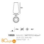 Садово-парковый фонарь Linea Light Boteri 15529 - Схема