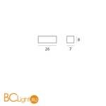 Настенный светильник Linea Light Box 6721 - Схема