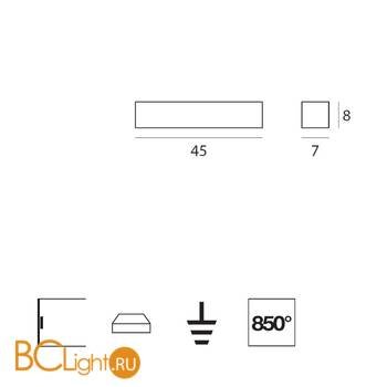 Настенный светильник Linea Light Box 6724 - Схема