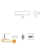 Настенный светильник Linea Light Box 6726 - Схема