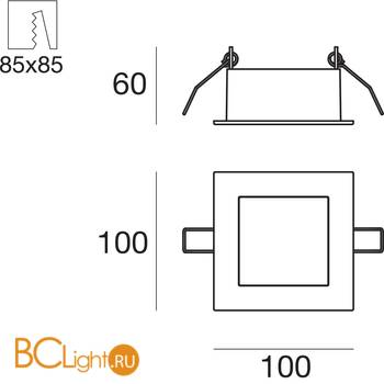 Встраиваемый светильник Linea Light Box 8226 - Схема