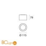 Потолочный светильник Linea Light Box 8236 - Схема