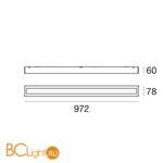 Потолочный светильник Linea Light Box 8253 - Схема