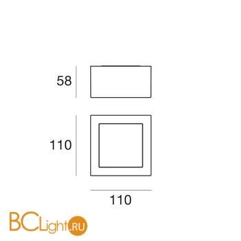 Потолочный светильник Linea Light Box 8228N - Схема