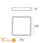 Потолочный светильник Linea Light Box 8231N - Схема