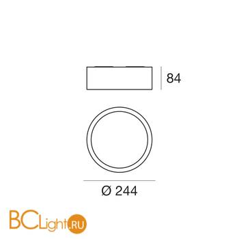 Потолочный светильник Linea Light Box 8238N - Схема