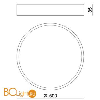 Потолочный светильник Linea Light Box 8243N - Схема