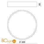 Потолочный светильник Linea Light Box 8243N - Схема