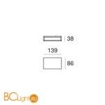 Настенный светильник Linea Light Box 8261N - Схема