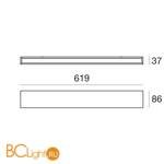 Настенный светильник Linea Light Box 8263N - Схема