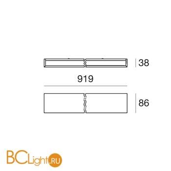 Настенный светильник Linea Light Box 8264N - Схема