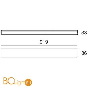 Настенный светильник Linea Light Box 8776N - Схема