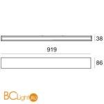 Настенный светильник Linea Light Box 8776N - Схема